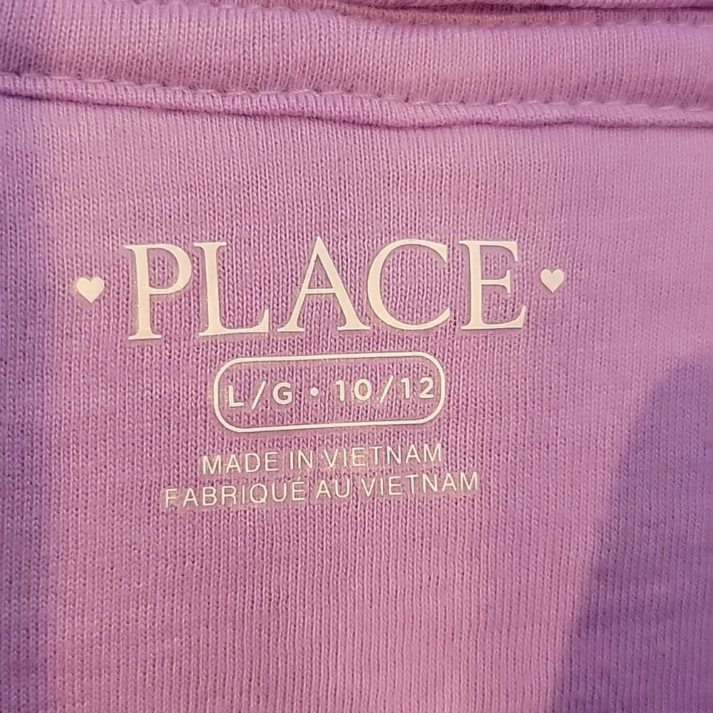 Children's Place Purple Sherpa Full Zip Hooded Jacket Girls Size 10/12